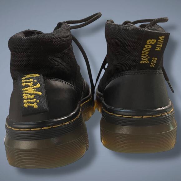 Women's Size 5 Dr. Martens - Bonny Tech Black Element & Black Poly Combat Boots - Picture 6 of 9